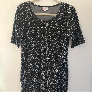 Black and White Lularoe Julia dress